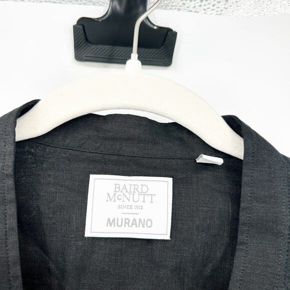 Baird Mcnutt x Murano Mens Roll Tab Long Sleeve 100% Linen Casual Shirt Size 2XT - Picture 3 of 8